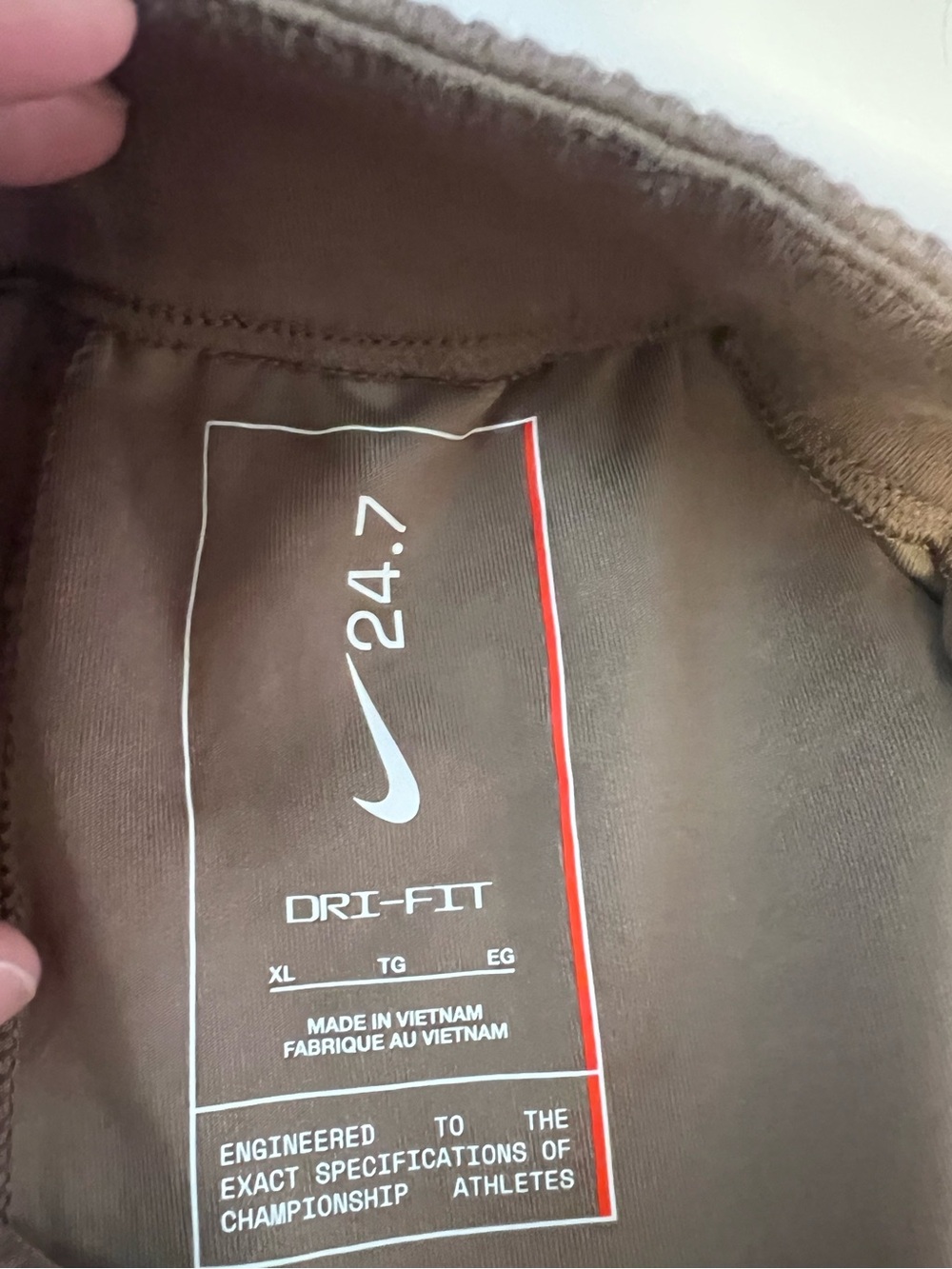 #739 Nike 24.7 Dri-FIT Matching Lounge Set XL Brown Modal Blend Sweatshirt Jogge - Picture 4 of 11